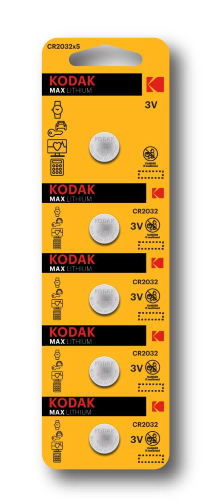 BATTERIA CR2032 3V KODAK MAX LITHIUM 5PZ